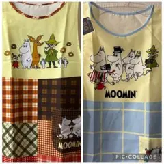 MOOMIN ムーミン エプロン キャラクター集合柄＆パッチワークのサムネイル