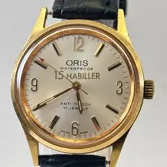 【稼働品】オリス ORIS 手巻き 17石 スイス製 アンティーク ゴールドのサムネイル