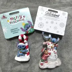 ディズニー　ストア　クリスマスオーナメント2025　リロ&スティッチ