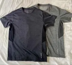 美品2枚セット 1ブラック,2グレーTOPVALU ドライスポーツTシャツ Sのサムネイル