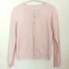 新品【earth music&ecology 】薄手ニットカーディガン／ピンク