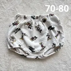 【人気】ミッキー　かぼちゃパンツ　FUTAFUTA 70ー80サイズ