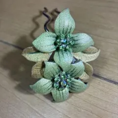 花デザインのかんざし 髪飾り ヘアアクセサリー