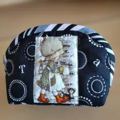 レトロガールのポーチ＊黒＊