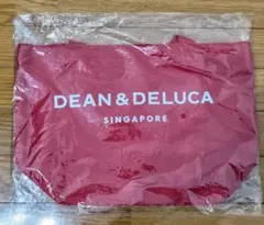 DEAN & DELUCA 赤 トートバッグ　シンガポール限定ディーン&デルーカ