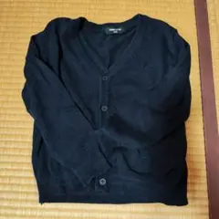 COMME CA ISM ネイビー Vネックカーディガン 120cm