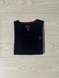 【ラルフローレン】長袖Ｖネックコットンニット　4T