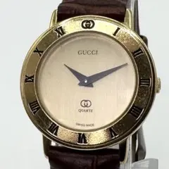 稼働/新品電池】GUCCI 8200JR ローマン文字盤 インターロッキング
