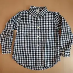 ギンガムチェック長袖シャツ