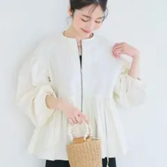 新品　coca デニムギャザーアウター