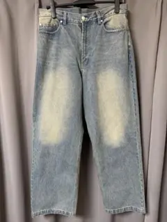 【fade wide denim pants】