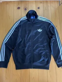 トラックジャケットadidas黒ブラック ジャージ OサイズXLオリジナル