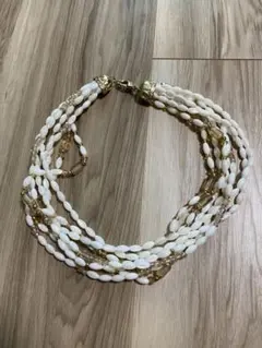新品　ZARNY ザーニー　7重ホワイトシェルファインネックレスのサムネイル