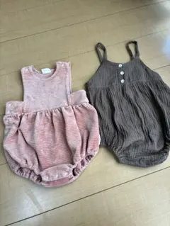 ニ*マ様 ロンパース・カバーオール 2色セット