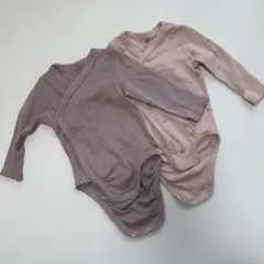 ２点セット　H&M ベビー　肌着　ラップボディスーツ　2〜4m