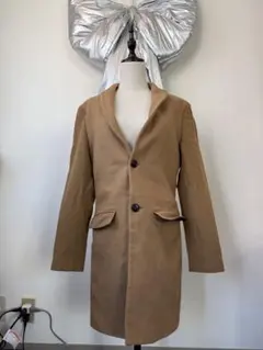 ZARA MAN ザラ メン ベージュ チェスターコート スリムフィットのサムネイル
