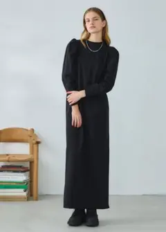 oblada SHIRRING DRESS ワンピース ブラックのサムネイル