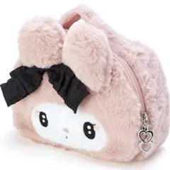 秘密のメロクロ マイメロディ フェイス形 ポーチ