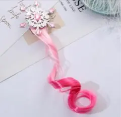 【新品】ピンク　子供用 ヘアアクセサリー カラーエクステ♡ダンス　発表会