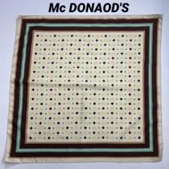 希少　1976年　マクドナルド　公式ライセンス品　大判スカーフ　インテリアクロス 2026年最新】マクドナルド レディース バンダナ・スカーフの人気