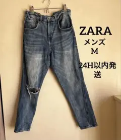 ZARA ザラ メンズ スキニーデニム ダメージジ ーンズ ストレッチ