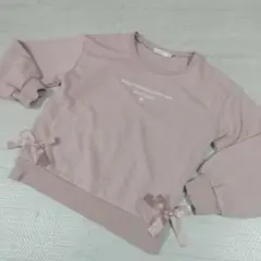 Pinkhunt リボン付きピンクトレーナー