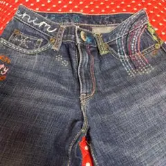 ギャップ デニムパンツ カラフル刺繍size150GAP ジーンズ