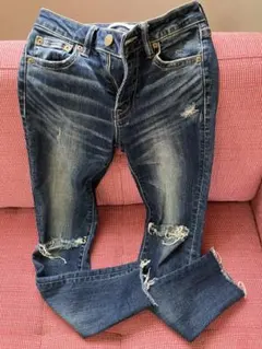 AZUL by moussy ダメージ加工 スキニーデニムパンツのサムネイル