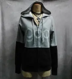 y2k　ジップアップパーカー　XXS　gap　小文字ロゴ　訳あり　51119a