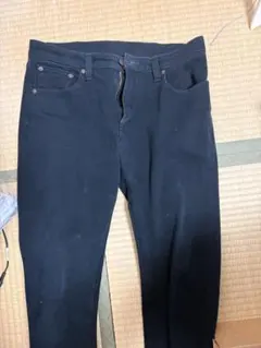 EDWIN ブラック ストレートデニム