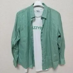 美品！ユニクロ 2025年製プレミアムリネンシャツXL とTシャツセット