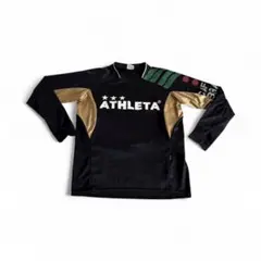 希少　美品　ATHLETA アスレタ　ゴールド×ブラックジャケット　セットアップ 希少 美品 ATHLETA アスレタ ゴールド×ブラックジャケット