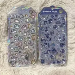 【正規品】ボンボンドロップシール　シャーベット　海の生き物　よるねこ　2枚セット