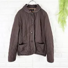 UNIQLO ユニクロ【M】キルティングジャケット パフテック ブラウン 長袖