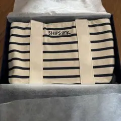 SHIPS any トートバッグ ボーダー