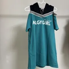 ALGY GIRL フード付き 半袖ワンピース