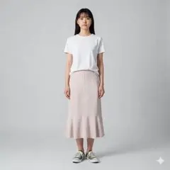 MISCH MASCH トランペットスカート パステルピンク 38