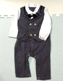 タキシード風ロンパース　70〜80cm