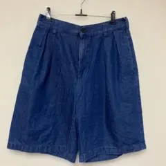 デニムハーフパンツ ダークブルー