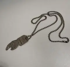 ヒステリックグラマー 手の形 シルバーネックレス 50cm