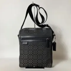 2510-266｜コーチ ミニシグネチャー ショルダーバッグ ブラック