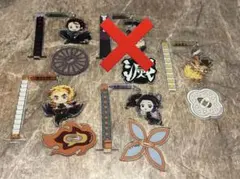 鬼滅の刃　ゆらゆらアクリルスタンド鎹鴉運ばれ隊士　4名