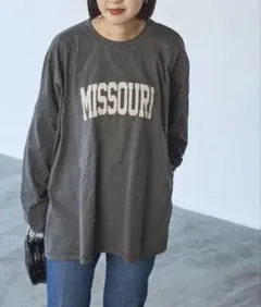 コーエン coen ピグメントロゴプリントビックTシャツ 長袖 (F)