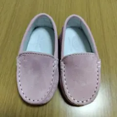 TOD'S ピンク スエード ベビーシューズ 18