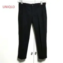 ユニクロ　クロップドパンツ　ブラック 黒 S M　オフィス　通勤　UNIQLO