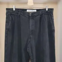 90s DOCKERS USA製 ブラック Denim デニムスラックスのサムネイル