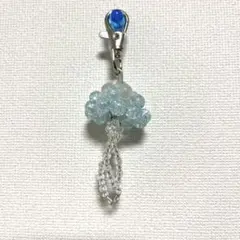 クラゲキーホルダー ☆★ 青 白