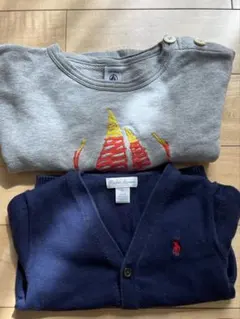 18m ラルフローレンカーディガン　24m プチバトーグレースエット