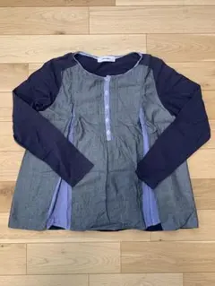 【引越しセール】 長袖カットソー ネイビー グレー