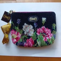 FEILER フラワー柄ポーチ タグ付き